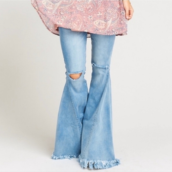 Show Me Your Mumu Berkeley Bells In Cloud Nine Size Large - Picture 2 of 14